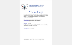 avis de stage à Beaumont le Roger