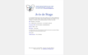 Avis de stage à Beaumont le Roger