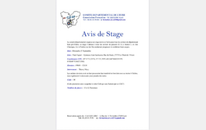 Avis de stage à Thuit Signol